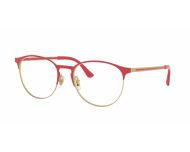Ray-Ban RX6375 Matt Red On Rubber Gold 