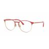 Ray-Ban RX6375 Matt Red On Rubber Gold 