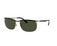 Persol 3229S Noir Mat / Doré Crystal Green