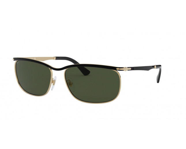 Persol 3229S Noir Mat / Doré Crystal Green