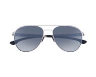 IC! Berlin Atitila L Chrome Marine Blue Moonlight Mirror Polarized