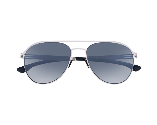 IC! Berlin Atitila L Chrome Marine Blue Moonlight Mirror Polarized