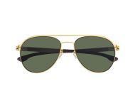 IC! Berlin Atitila L Matt Gold Warm Grey Green Polarized