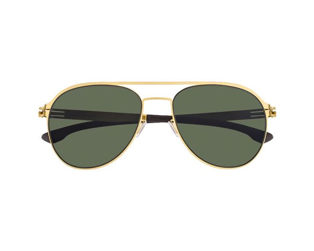 IC! Berlin Atitila L Matt Gold Warm Grey Green Polarized