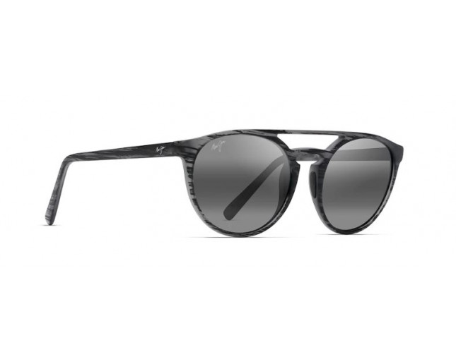 Maui Jim Ah Dang Matte Grey Stripe Neutral Grey 781 11MS Lunettes de soleil IceOptic