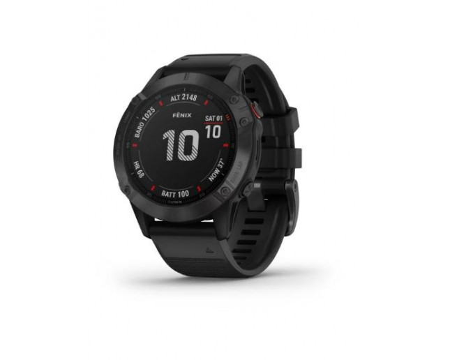 Garmin Fénix 6 PRO Gray Noire avec Bracelet Noir - 010-02158-02 - Montres  Outdoor et GPS - IceOptic