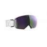 Scott Goggle LCG Evo White 2 écrans Enhancer Green Chrome & Illuminator Blue Chrome