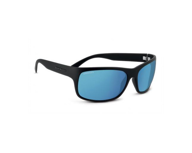 Serengeti Pistoia Satin Black-Dark blue polarisé 555 blue