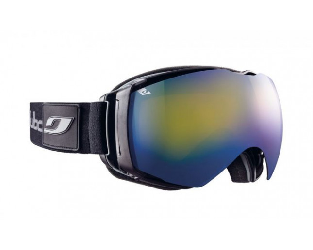 Julbo masque de ski Airflux Noir/Noir Ecran Jaune Flash Bleu cat1