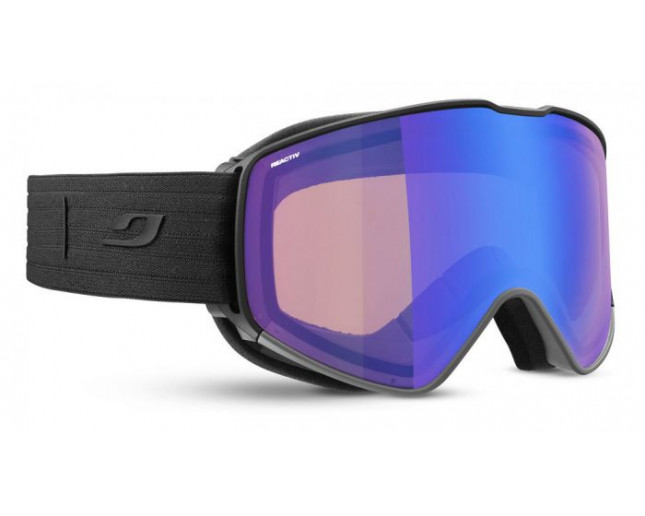 Julbo masque de ski Cyrius Noir Reactiv Performance 1-3 HC Flash Bleu 