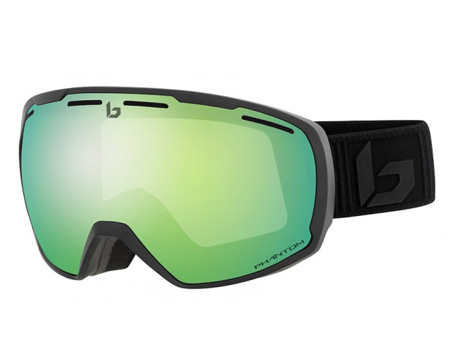 Bollé Masque de Ski Laika Matt Black Corp Phantom Green Emerald Cat.1-3