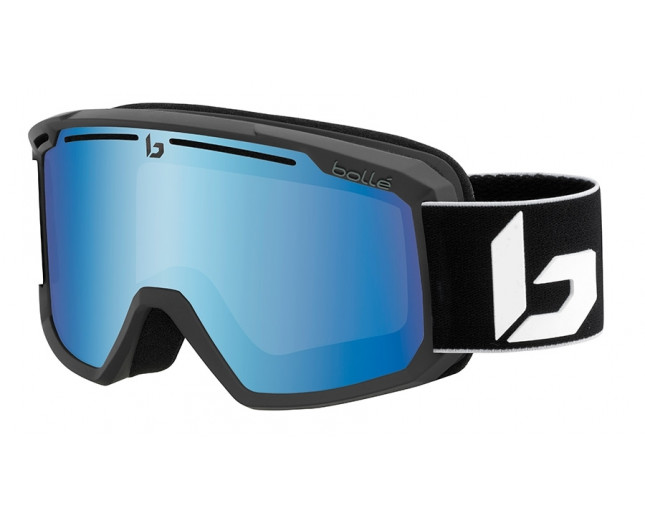 Bollé Masque de ski Maddox Matte Black Corp Light Vermillon Blue 