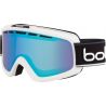 Bollé Masque de Ski Nova II Matte White et Black Neon Polarized Aurora