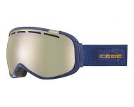 Cébé Masque de Ski Feel'in Dark Blue Camo Orange Amber Flash Gold Cat.2