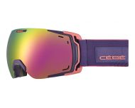 Cébé Masque de Ski Fateful Matt Sand Salmon Dark Rose Flash Gold Cat.3