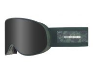 Cébé Attraction Matt Green Geometric Camo 2 Ecrans Grey Ultra Black Cat.3 + Amber Flash Mirror Cat.1