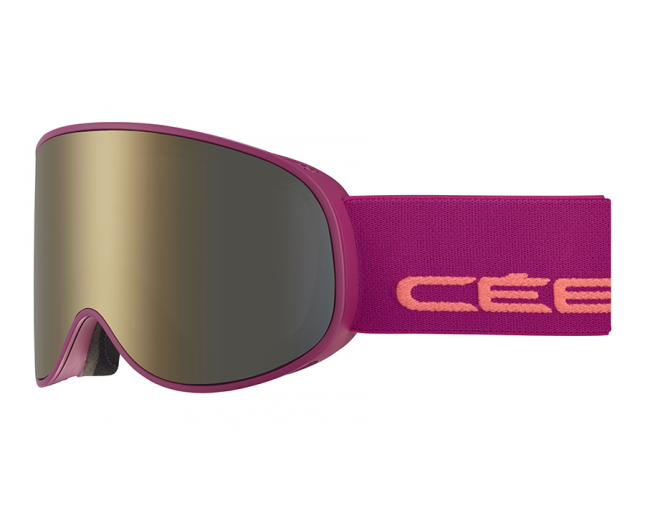 Cébé Attraction Matt Purple Salmon 2 Ecrans Dark Rose Flash Gold Cat.3 + Amber Flash Mirror Cat.1