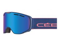 Cébé masque de Ski VERSUS Matt Dark Blue Salmon Brown Flash Blue Cat.3