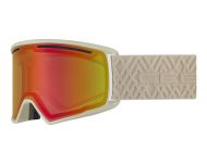 Cébé Masque de Ski CORE L Matt Sand PC Vario Perfo Amber Flash Red Cat.1.3