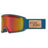 Cébé Masque de Ski CORE L Matt Navy Yellow PC Vario Perfo Amber Flash Red Cat.1.3