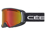 Cébé Masque de Ski CORE Matt Full Matt Black PC Vario Perfo Amber Flash Red Cat1.3