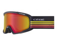 Cébé Masque de ski Fanatic L Matt Black Racing Line PC Vario Perfo Amber Flash Red Cat.1.3 