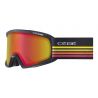 Cébé Masque de ski Fanatic L Matt Black Racing Line PC Vario Perfo Amber Flash Red Cat.1.3 