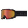 Cébé Masque de ski Fanatic L Full Matt Black PC Vario Perfo Amber Flash Red Cat.1.3 