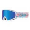 Cébé masque de Ski Fanatic M Matt White Indian Brown Flash Blue Cat.3