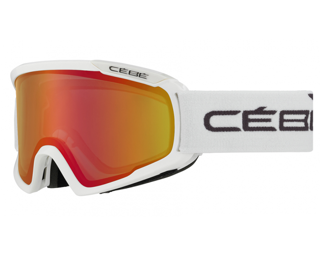 Cébé masque de Ski Fanatic M White PC Vario Perfo Amber Flash Red Cat.1.3