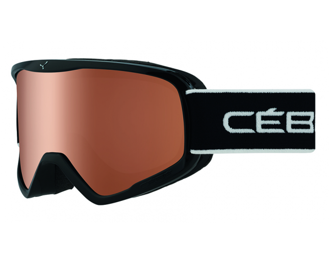 Cébé Masque de Ski Striker L Full Black PC Vario Orange cat. 2-3