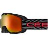 Cébé Masque de ski Enfant ARTIC Mat Black Red Orange Flash Mirror Cat.2