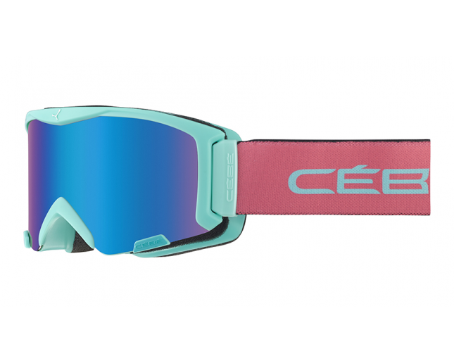 Cébé Super Bionic Mint Salmon Pink Brown Flash Blue Cat.3 - CBG286 - Masques de Ski - IceOptic