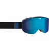 AZR Masque de Ski Galaxy Noir Mat 2 écrans Full Bleu Multicouche S3 + jaune S0