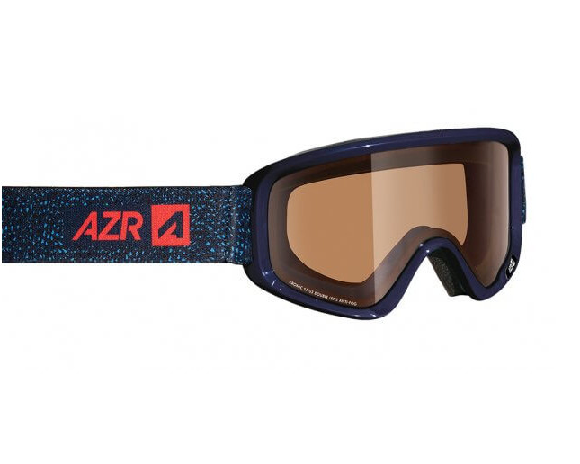 AZR Masque de Ski Kromic Snow Monture Bleue Ecran Amber Photochromique