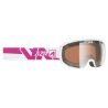 AZR Masque de Ski Liberty Monture Blanche Vernie Ecran Orange Miroir