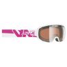 AZR Masque de Ski Liberty Monture Blanche Vernie Ecran Orange Miroir