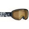 AZR Masque de Ski Liberty Monture Noire Mate Ecran Full Gold Miroir