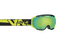 AZR Masque de Ski Liberty Monture Noire Mate Ecran Full Vert Multicouche