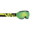 AZR Masque de Ski Liberty Monture Noire Mate Ecran Full Vert Multicouche