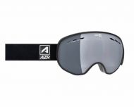 AZR Masque de Ski Magnet Noir Mat 2 écrans Full Gris Silver Multicouche S3 + Jaune S0