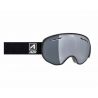 AZR Masque de Ski Magnet Noir Mat 2 écrans Full Gris Silver Multicouche S3 + Jaune S0