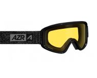 AZR Masque de Ski Snow Monture Noire Ecran Jaune