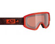 AZR Masque de Ski Snow Monture Orange Neon Ecran Orange Miroir