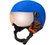 Bollé Quiz Visor Matte Royal Blue Orange Gun Visor Cat2 - Casque de Ski à visière Junior