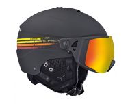 Cébé Element Visor Matt Black Racing Lines 2 visières Grey Flash Dark Red cat.3 & Yellow Flash Mirror cat.1