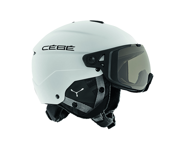 Cébé Element Visor Matt White Black NXT Vario Perfo Amber Flash Mirror cat.1-3