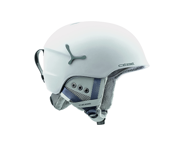 Cébé Casque de Ski Junior Suspense Deluxe Matte White Silver