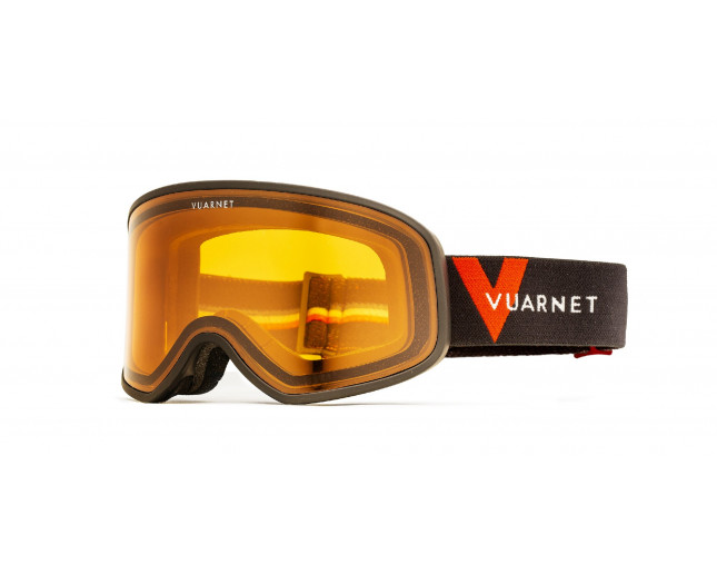 Vuarnet Masque de Ski VM1920 Noir Mat Ecran Photochromique Orange cat.1 3 VM1920 0001 5513 Masques de Ski IceOptic