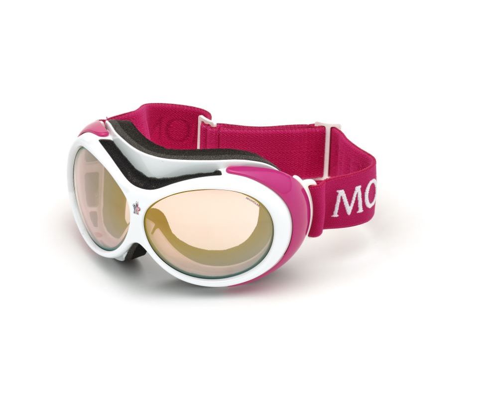 Moncler Masque de Ski ML0130 White Purple Photochromic lenses cat 12